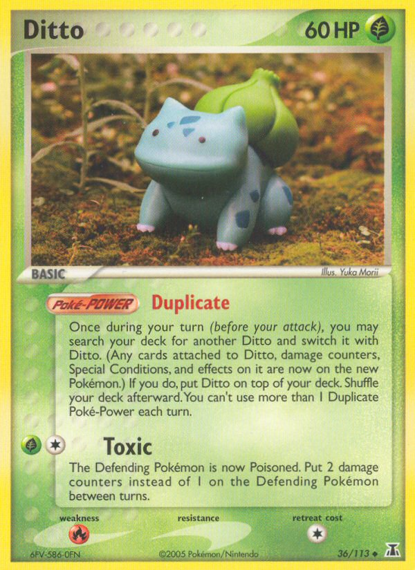 Ditto 36/113 Pokémon EX Delta Species (2005) English card — catalogue reference