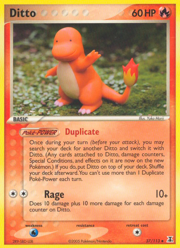 Ditto 37/113 Pokémon EX Delta Species (2005) English card — catalogue reference