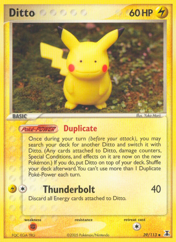 Ditto 39/113 Pokémon EX Delta Species (2005) English card — catalogue reference