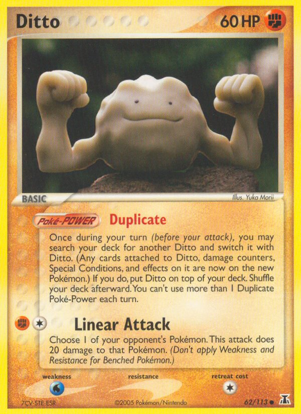 Ditto 62/113 Pokémon EX Delta Species (2005) English card — catalogue reference