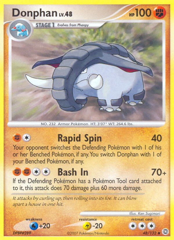 Donphan 48/132 Pokémon Secret Wonders (2007) English card — catalogue reference