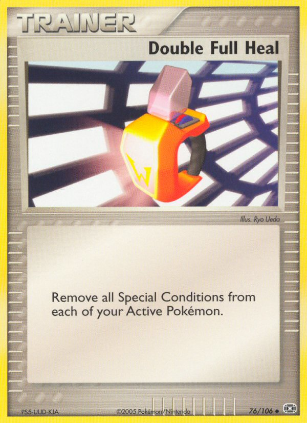 Double Full Heal 76/106 Pokémon EX Emerald (2005) English card — catalogue reference