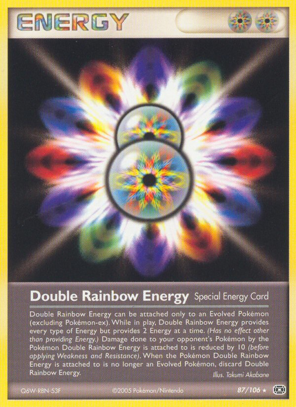 Double Rainbow Energy 87/106 Pokémon EX Emerald (2005) English card — catalogue reference