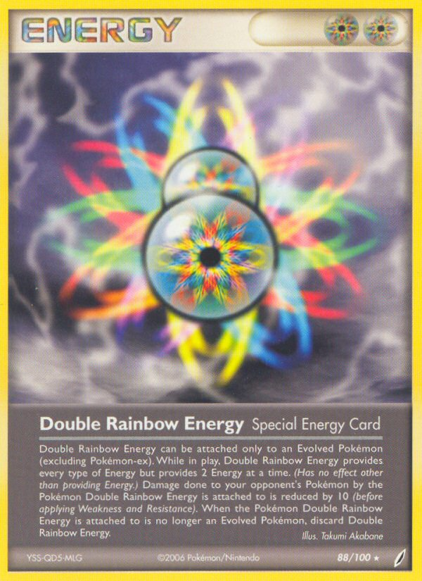Double Rainbow Energy 88/100 Pokémon EX Crystal Guardians (2006) English card — catalogue reference
