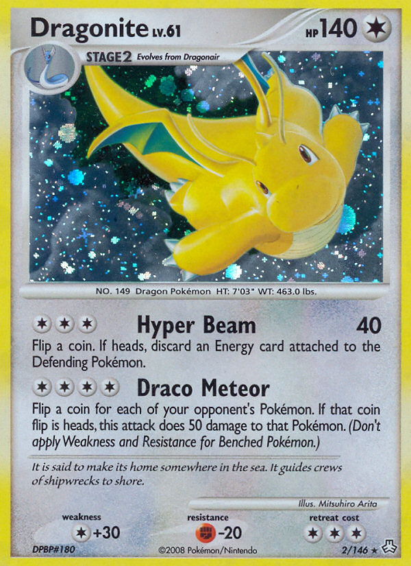 Dragonite 2/146 Pokémon Legends Awakened (2008) English card — catalogue reference