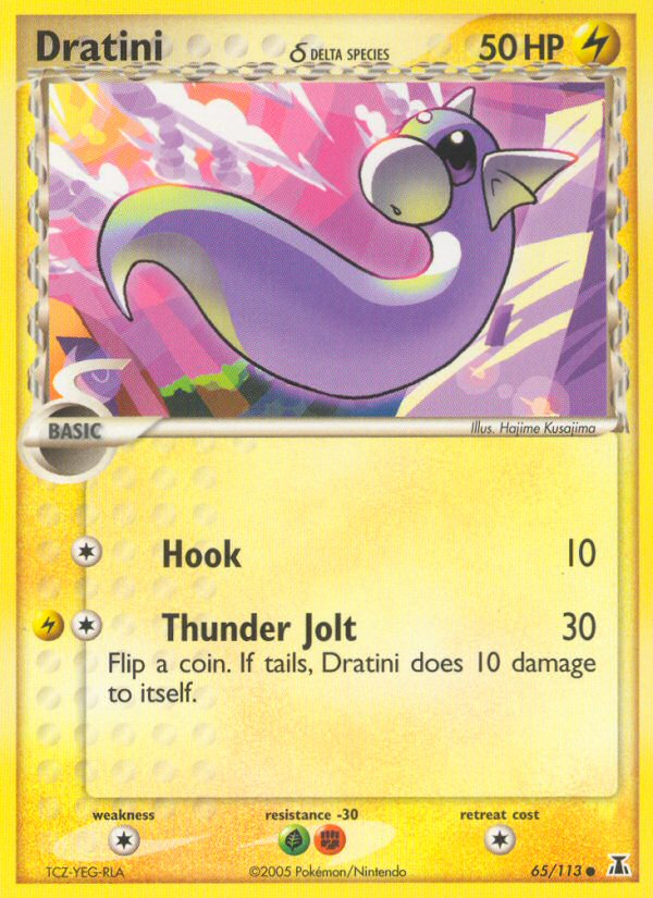 Dratini δ 65/113 Pokémon EX Delta Species (2005) English card — catalogue reference