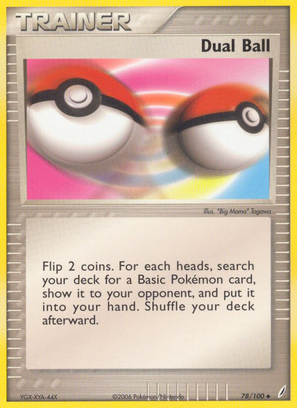 Dual Ball 78/100 Pokémon EX Crystal Guardians (2006) English card — catalogue reference