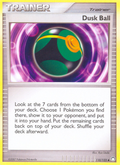 Dusk Ball 110/123 Pokémon Mysterious Treasures (2007) English card — catalogue reference