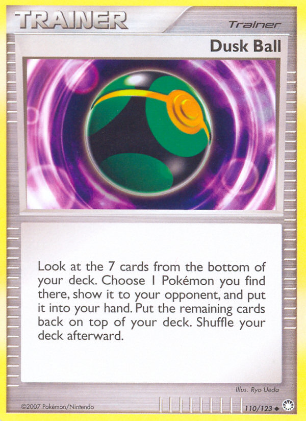Dusk Ball 110/123 Pokémon Mysterious Treasures (2007) English card — catalogue reference