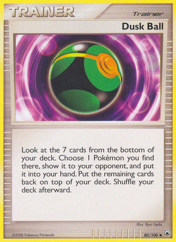 Dusk Ball 80/100 Pokémon Majestic Dawn (2008) English card — catalogue reference