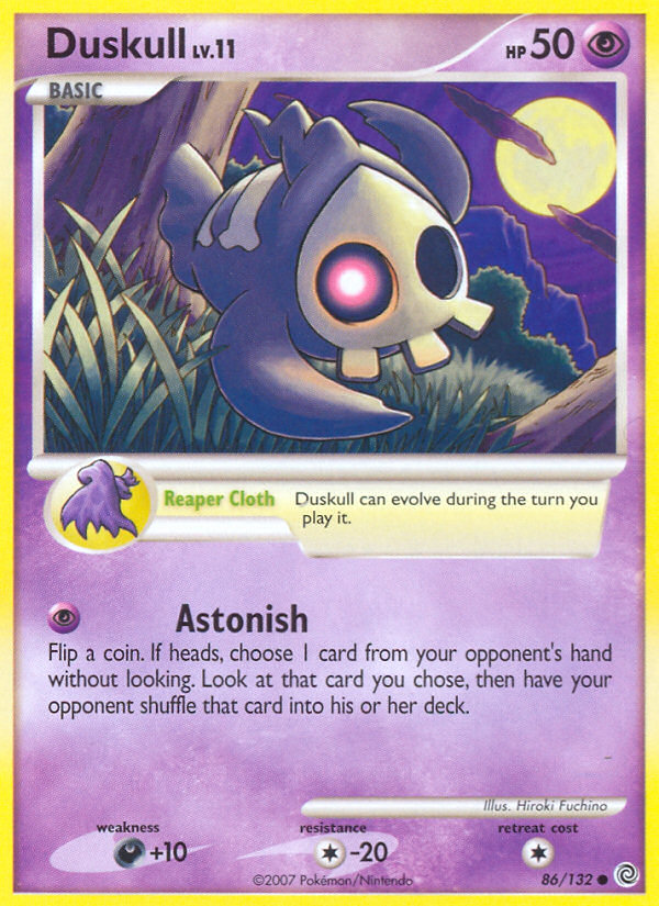 Duskull 86/132 Pokémon Secret Wonders (2007) English card — catalogue reference