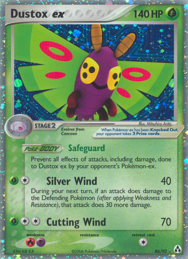 Dustox ex 86/92 Pokémon EX Legend Maker (2006) English card — catalogue reference