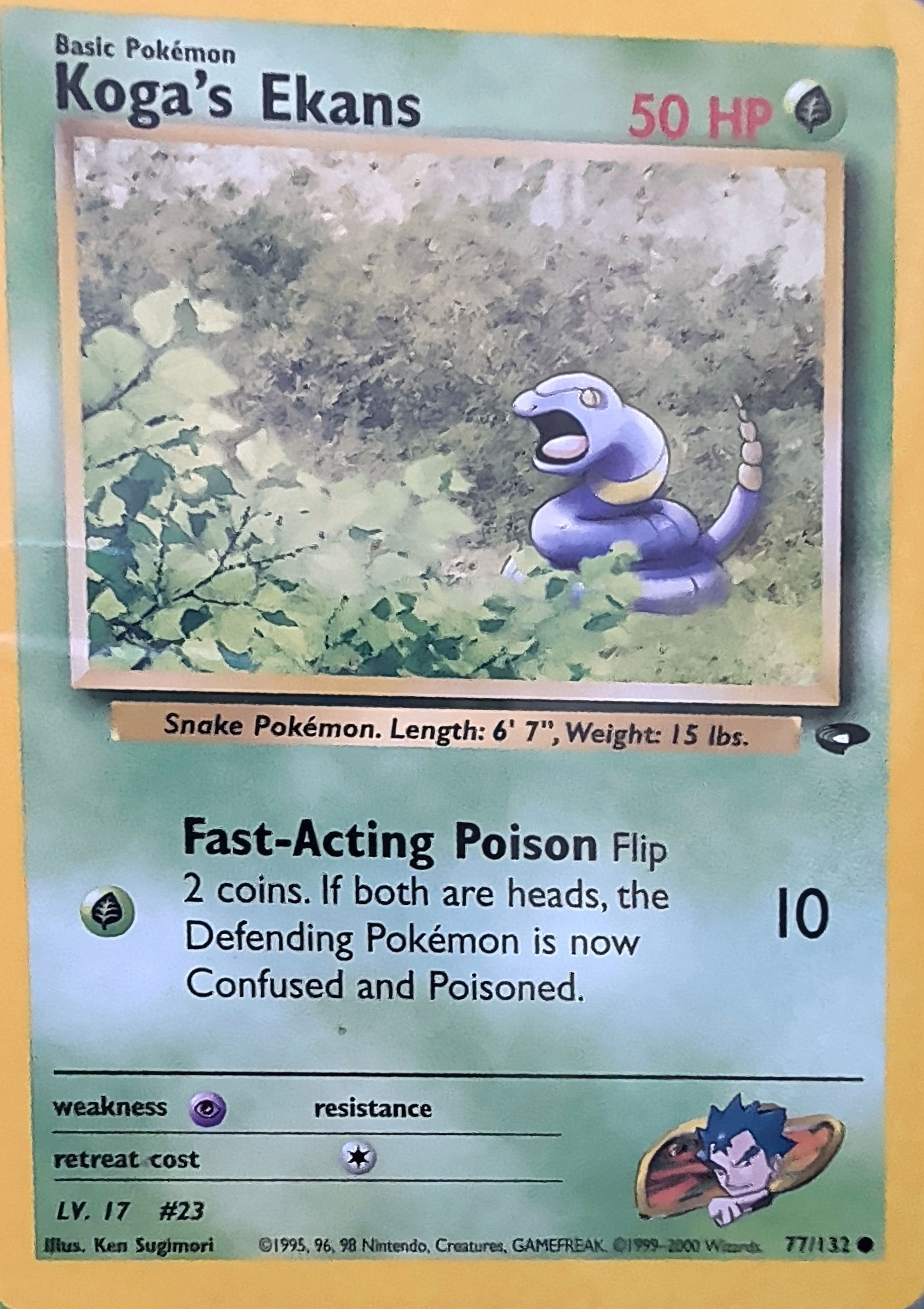 Koga's Ekans Common Gym Challenge 077/132 MP