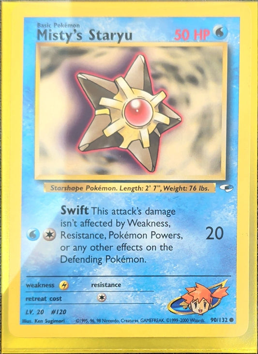 Misty's Staryu Common Gym Heroes 090/132 MP