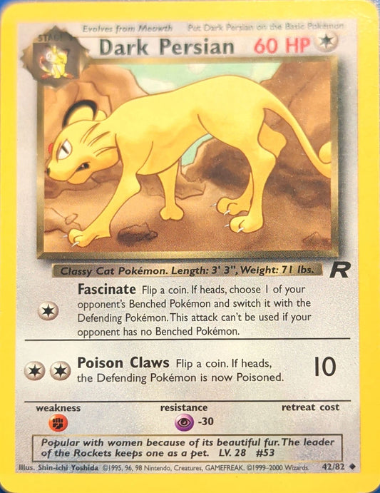 Dark Persian Uncommon Team Rocket 42/82 MP