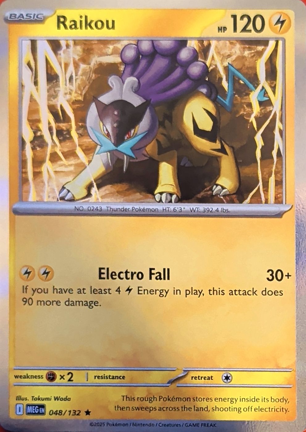 Raikou Rare ME01: Mega Evolution 048/132 MP
