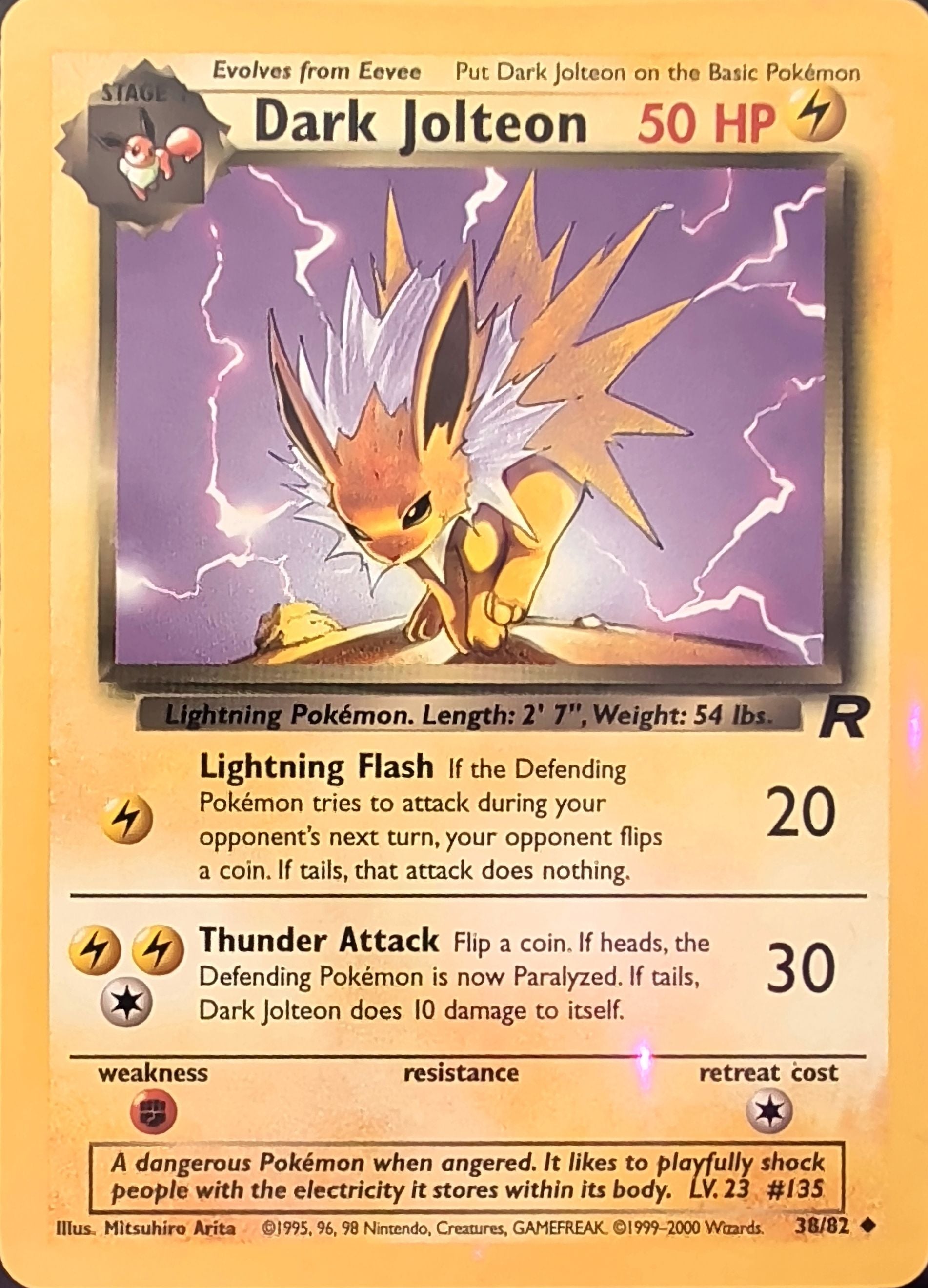 Dark Jolteon Uncommon Team Rocket 38/82 MP