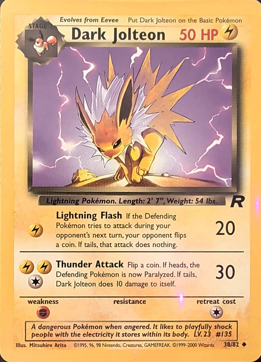Dark Jolteon Uncommon Team Rocket 38/82 MP