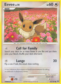 Eevee 62/100 Pokémon Majestic Dawn (2008) English card — catalogue reference
