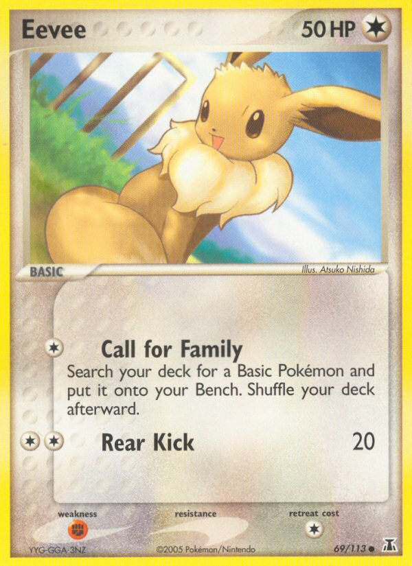 Eevee 69/113 Pokémon EX Delta Species (2005) English card — catalogue reference