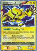 Electivire LV.X 121/123 Pokémon Mysterious Treasures (2007) English card — catalogue reference