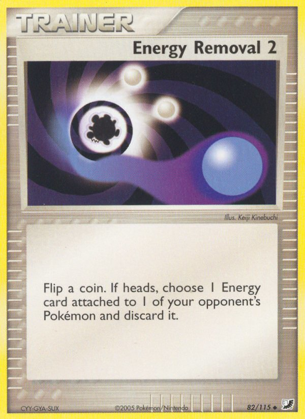 Energy Removal 2 82/115 Pokémon EX Unseen Forces (2005) English card — catalogue reference