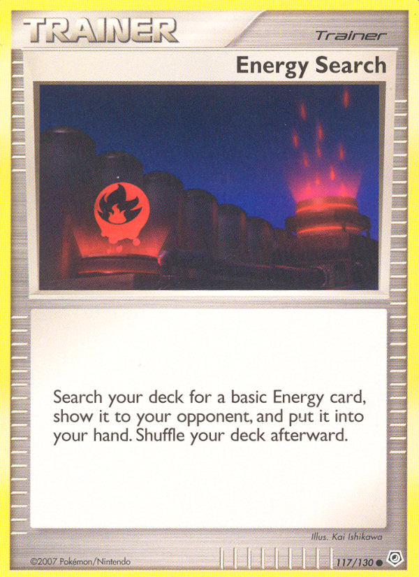 Energy Search 117/130 Pokémon Diamond & Pearl (2007) English card — catalogue reference