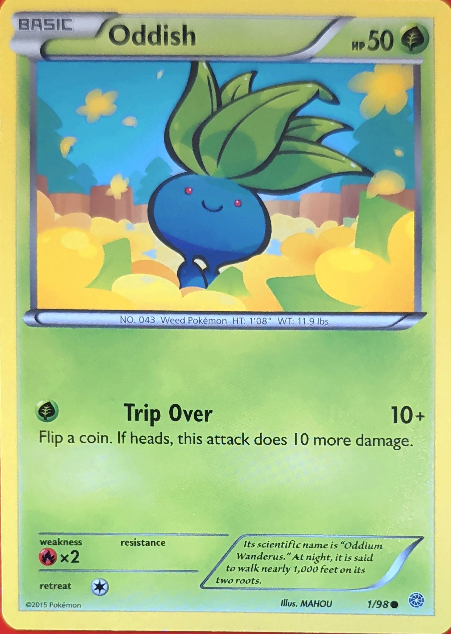 Oddish Common XY - Ancient Origins 1/98 MP