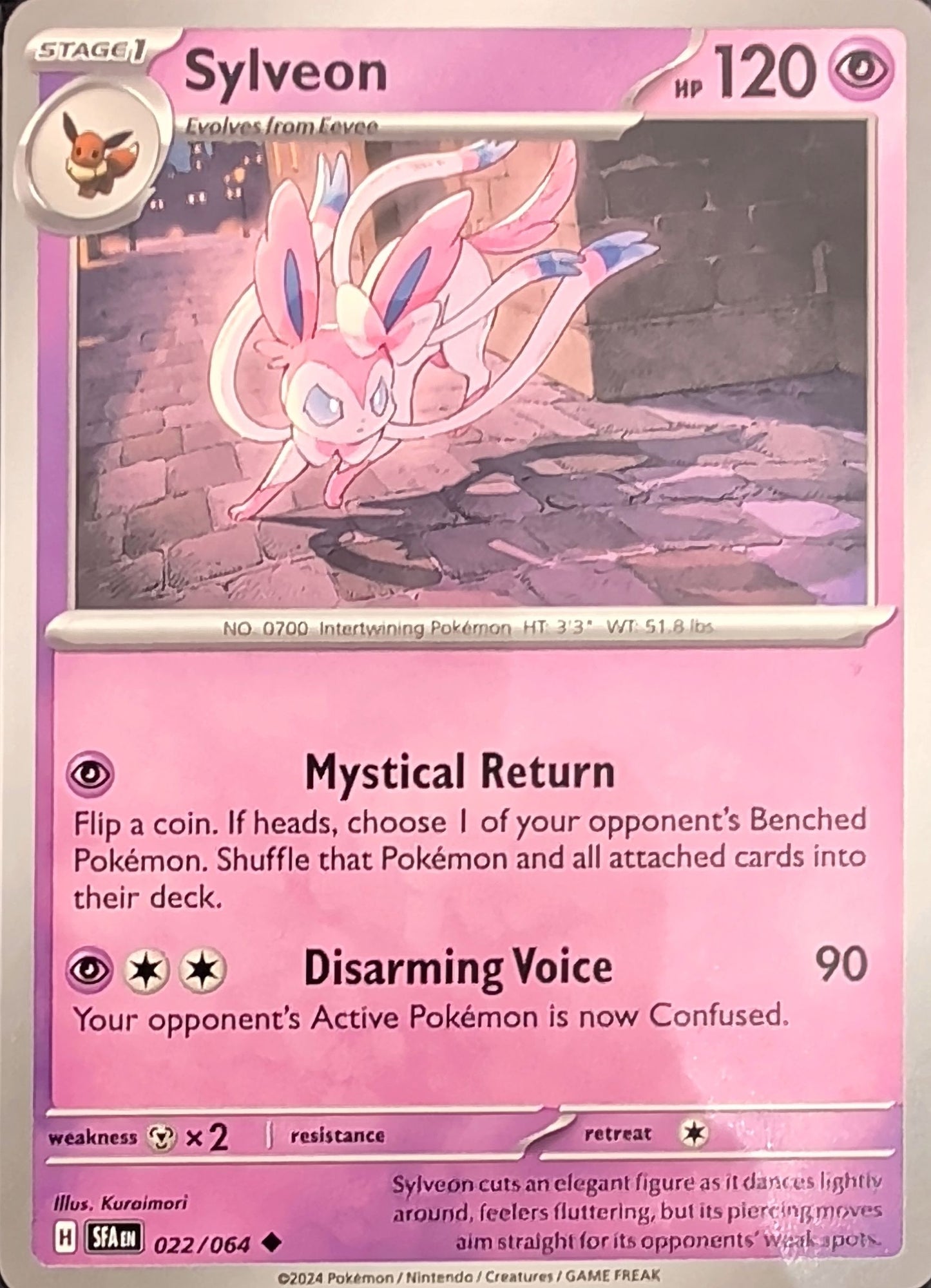 Sylveon Uncommon SV: Shrouded Fable 022/064 MP