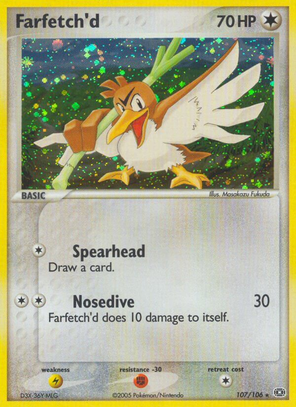 Farfetch'd 107/106 Pokémon EX Emerald (2005) English card — catalogue reference