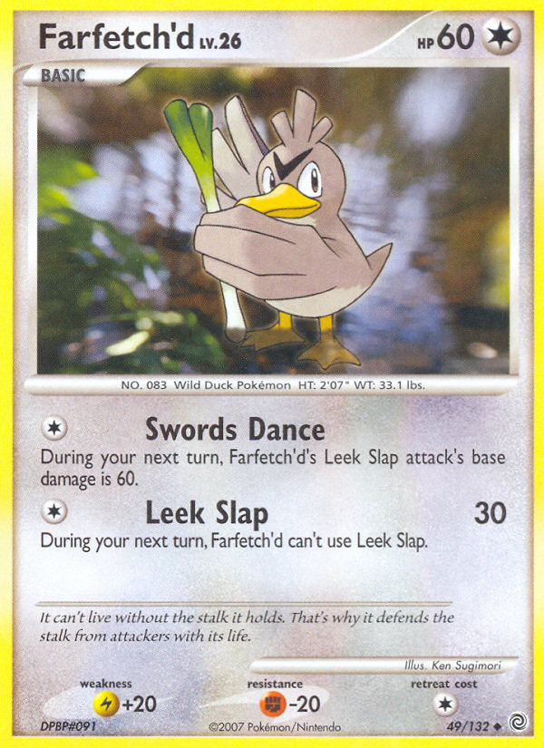 Farfetch'd 49/132 Pokémon Secret Wonders (2007) English card — catalogue reference