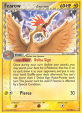 Fearow δ 18/100 Pokémon EX Crystal Guardians (2006) English card — catalogue reference