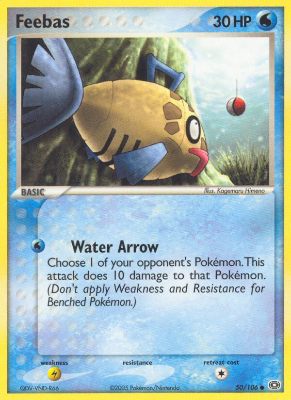 Feebas 50/106 Pokémon EX Emerald (2005) English card — catalogue reference
