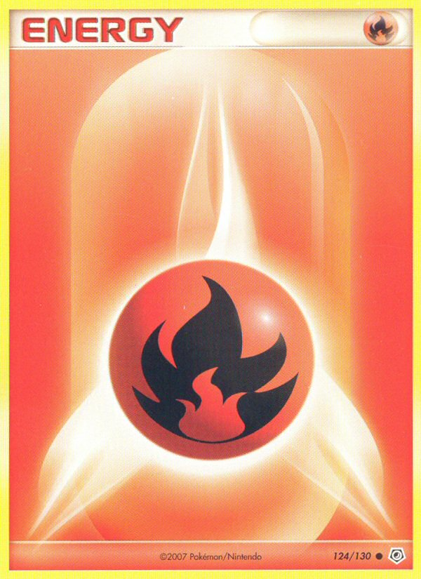 Fire Energy 124/130 Pokémon Diamond & Pearl (2007) English card — catalogue reference