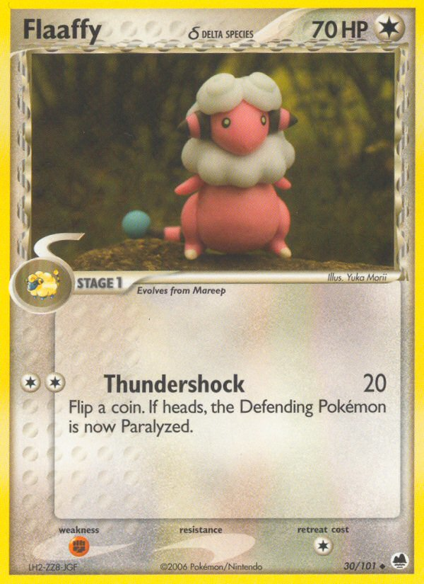Flaaffy δ 30/101 Pokémon EX Dragon Frontiers (2006) English card — catalogue reference