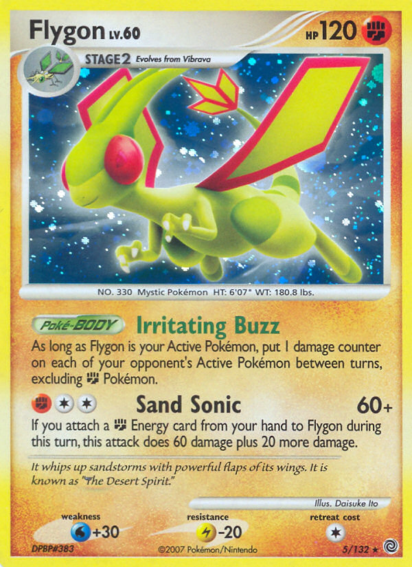 Flygon 5/132 Pokémon Secret Wonders (2007) English card — catalogue reference