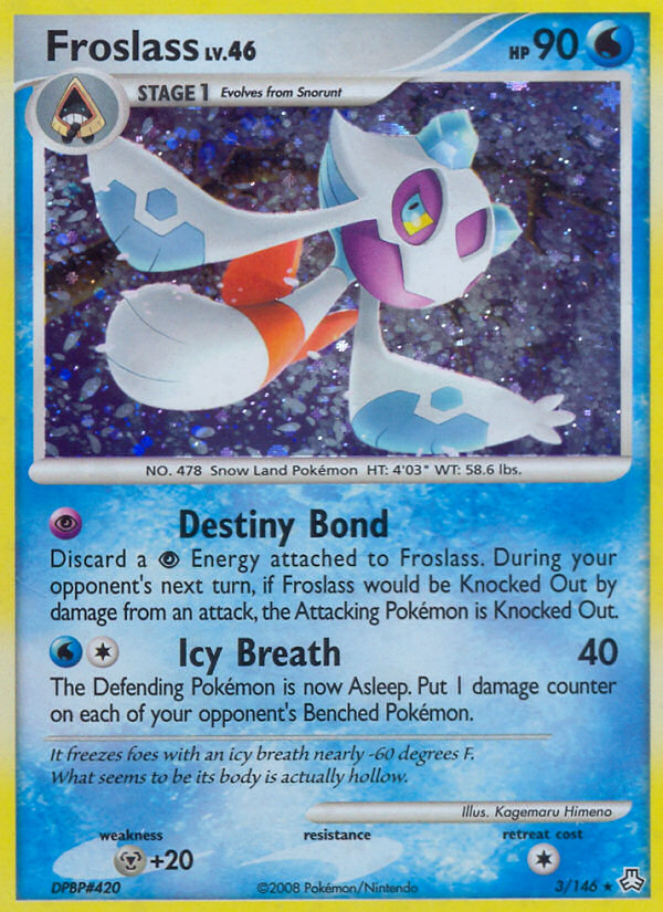 Froslass 3/146 Pokémon Legends Awakened (2008) English card — catalogue reference