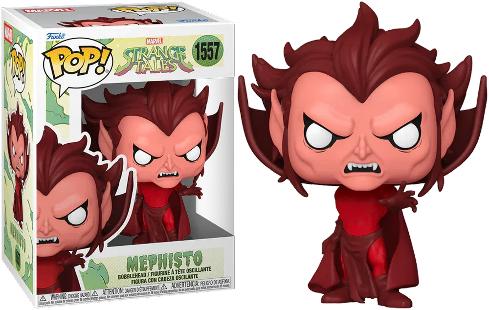 Funko Pop! vinyl figure of Mephisto from Strange Tales with packaging