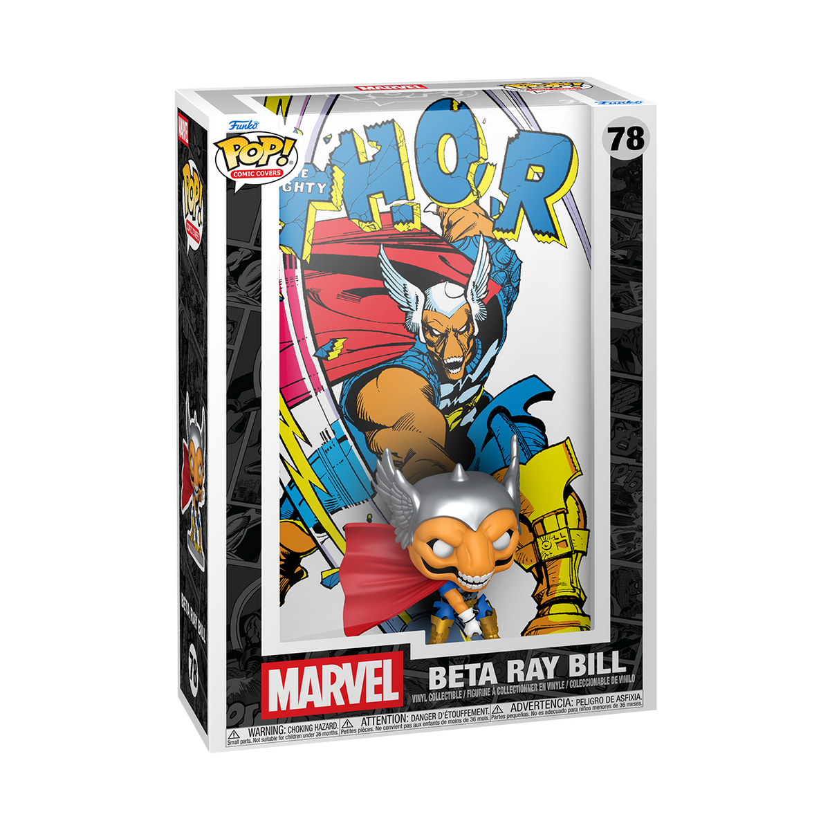 Beta Ray Bill Funko Pop Comic Covers #78 The Mighty Thor issue 337 retail box