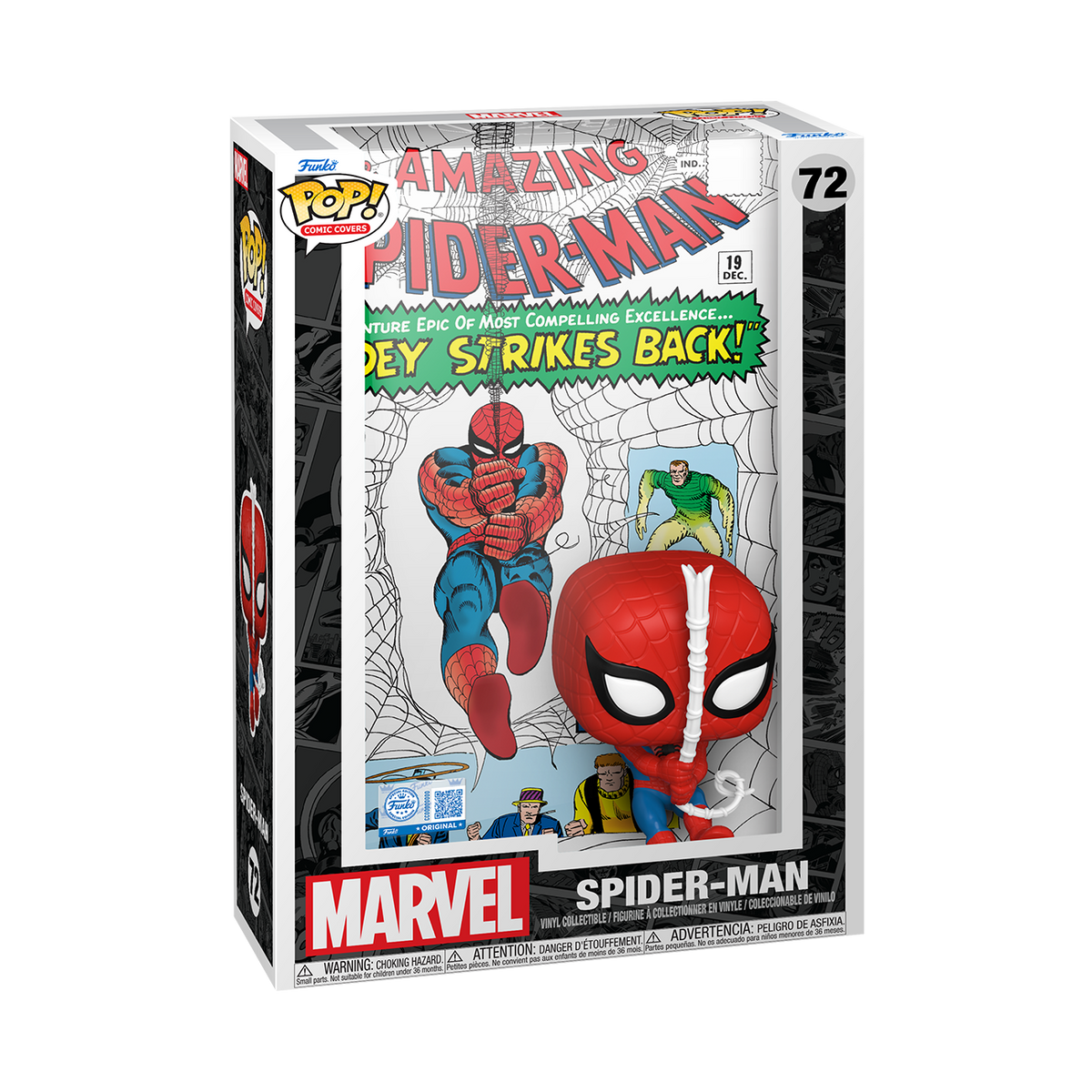 Spider-Man Funko Pop Comic Covers #72 The Amazing Spider-Man #19 collectible retail box