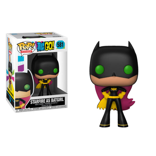 Funko Pop! vinyl figure of Starfire as Batgirl with packaging on a white background
