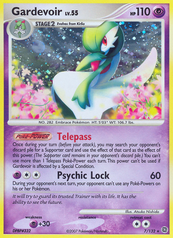 Gardevoir 7/132 Pokémon Secret Wonders (2007) English card — catalogue reference