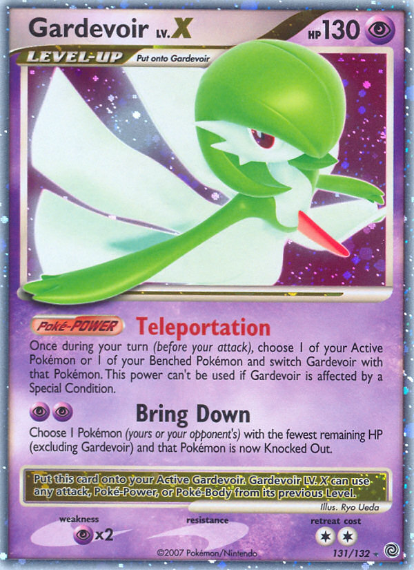 Gardevoir LV.X 131/132 Pokémon Secret Wonders (2007) English card — catalogue reference