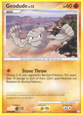 Geodude 84/123 Pokémon Mysterious Treasures (2007) English card — catalogue reference