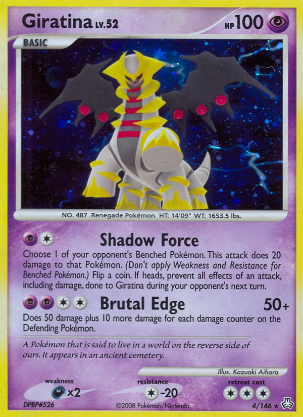 Giratina 4/146 Pokémon Legends Awakened (2008) English card — catalogue reference