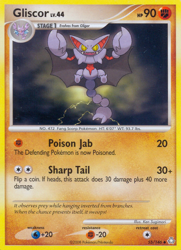 Gliscor 55/146 Pokémon Legends Awakened (2008) English card — catalogue reference