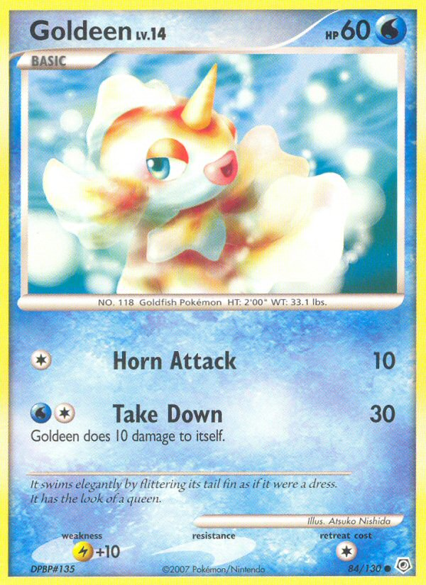 Goldeen 84/130 Pokémon Diamond & Pearl (2007) English card — catalogue reference
