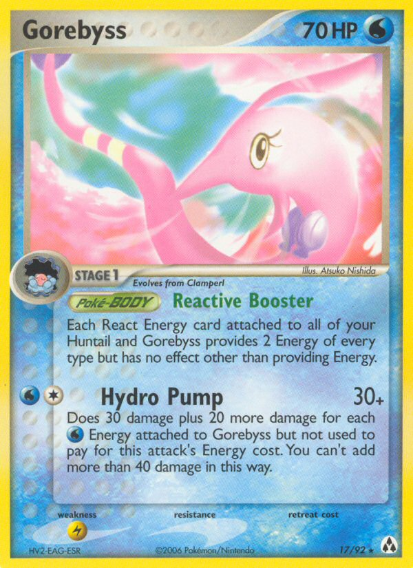 Gorebyss 17/92 Pokémon EX Legend Maker (2006) English card — catalogue reference