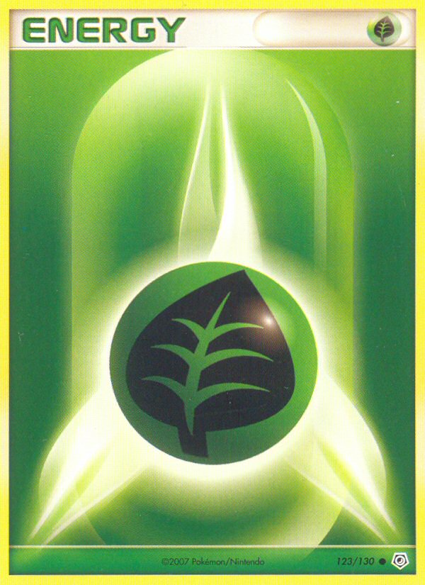 Grass Energy 123/130 Pokémon Diamond & Pearl (2007) English card — catalogue reference