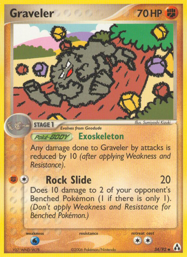 Graveler 34/92 Pokémon EX Legend Maker (2006) English card — catalogue reference